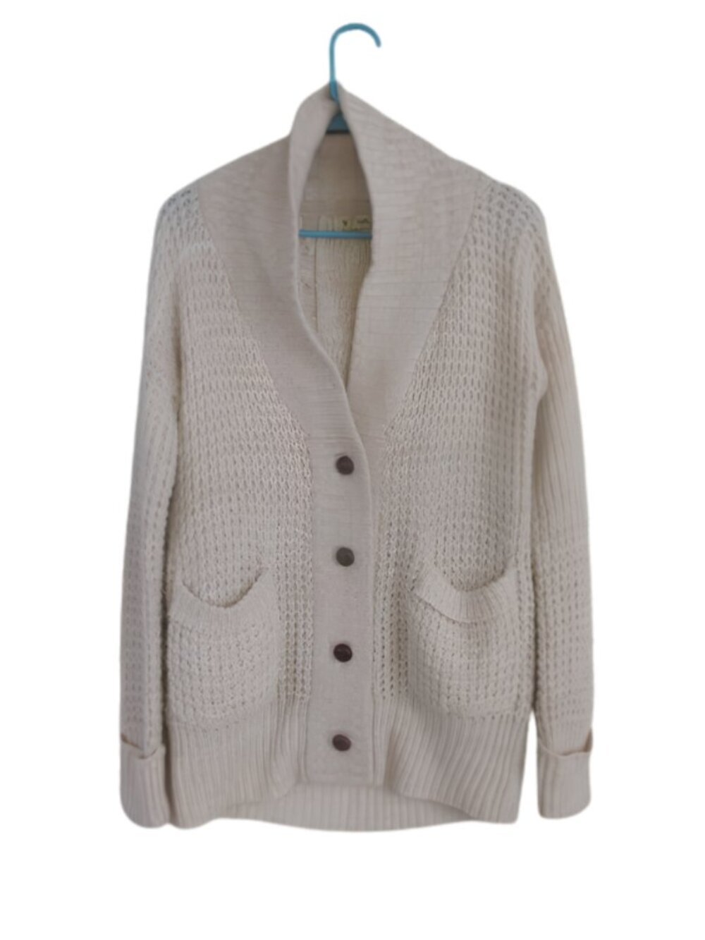 Takeout White Button Down Sweater